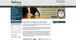 Desktop Screenshot of behrenlaw.com